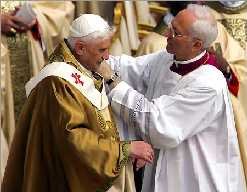 Pope receives pallium from Archbishop Marini