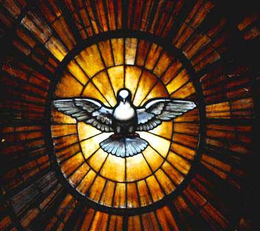Holy Spirit window in Saint Peter's Basilica